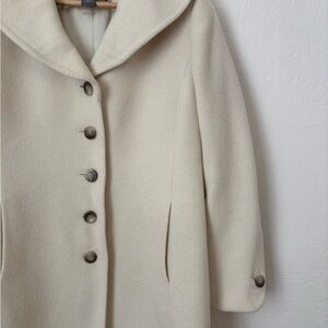 Ann Taylor Cream Pea Coat